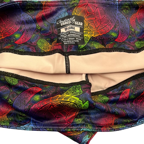 CVG Constantly Varied Gear Rainbow Turtle Capri Leggings - Picture 3 of 3